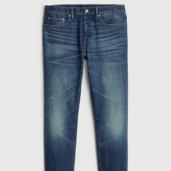 Gap Slim Bettermade Denim Jeans 29/32 Dark Wash + - Picture 2 of 9